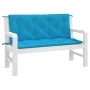 Cojines de banco de jardín 2 uds azul claro 120x50x7 cm de , Cojines para sillas y sofás - Ref: Foro24-361682, Precio: 36,82 ...