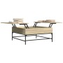 Mesa de centro madera ingeniería metal roble Sonoma 95x95x45 cm de , Mesas de centro - Ref: Foro24-3217065, Precio: 111,70 €,...