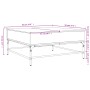 Mesa de centro madera ingeniería metal roble Sonoma 95x95x45 cm de , Mesas de centro - Ref: Foro24-3217065, Precio: 111,70 €,...