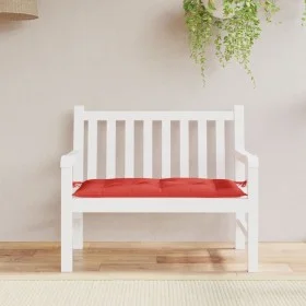 Cojín de banco de jardín tela Oxford rojo 110x50x7 cm de , Cojines para sillas y sofás - Ref: Foro24-361817, Precio: 26,09 €,...