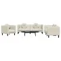 Cream velvet 3-piece sofa set with cushions by , Sofas - Ref: Foro24-3209254, Price: 770,84 €, Discount: %