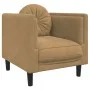 Brown velvet 3-piece sofa set with cushions by , Sofas - Ref: Foro24-3209256, Price: 753,31 €, Discount: %