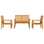 Juego de muebles de jardín 4 piezas madera maciza de acacia de , Conjuntos de jardín - Ref: Foro24-3211794, Precio: 289,93 €,...