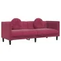 Juego de sofás con cojines 2 piezas terciopelo rojo tinto de , Sofás - Ref: Foro24-3209261, Precio: 522,16 €, Descuento: %
