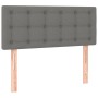 Cama box spring con colchón y LED tela marrón oscuro 120x190 cm de , Camas y somieres - Ref: Foro24-3270068, Precio: 400,29 €...