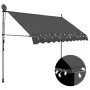 Toldo manual retráctil con LED gris antracita 250 cm de vidaXL, Toldos - Ref: Foro24-145865, Precio: 89,09 €, Descuento: %
