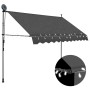 Toldo manual retráctil con LED gris antracita 250 cm de vidaXL, Toldos - Ref: Foro24-145865, Precio: 93,39 €, Descuento: %