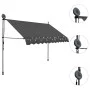 Toldo manual retráctil con LED gris antracita 250 cm de vidaXL, Toldos - Ref: Foro24-145865, Precio: 89,09 €, Descuento: %