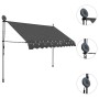 Toldo manual retráctil con LED gris antracita 250 cm de vidaXL, Toldos - Ref: Foro24-145865, Precio: 93,39 €, Descuento: %