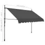 Toldo manual retráctil con LED gris antracita 250 cm de vidaXL, Toldos - Ref: Foro24-145865, Precio: 89,09 €, Descuento: %
