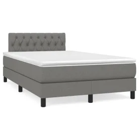 Boxspringbett mit dunkelgrauer Stoffmatratze 120x190 cm von , Betten und Lattenroste - Ref: Foro24-3269745, Preis: 430,17 €, ...