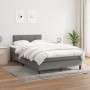 Cama box spring con colchón tela gris oscuro 120x190 cm de , Camas y somieres - Ref: Foro24-3269724, Precio: 407,55 €, Descue...