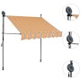 Toldo manual retráctil con LED amarillo y azul 100 cm de vidaXL, Toldos - Ref: Foro24-145848, Precio: 84,18 €, Descuento: %