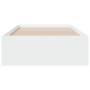 Cama con cajones madera de ingeniería blanca 90x190 cm de , Camas y somieres - Ref: Foro24-3280433, Precio: 116,43 €, Descuen...