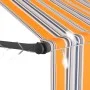 Toldo manual retráctil con LED amarillo y azul 100 cm de vidaXL, Toldos - Ref: Foro24-145848, Precio: 78,27 €, Descuento: %