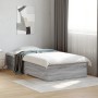 Cama con cajones madera ingeniería gris Sonoma 90x200 cm de , Camas y somieres - Ref: Foro24-3280431, Precio: 117,79 €, Descu...