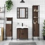 Set de muebles de baño 4 pzas madera contrachapada marrón roble de , Muebles de baño - Ref: Foro24-3214774, Precio: 278,49 €,...