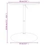 Mesa alta de bar madera ingeniería y acero negra 60x60x90 cm de , Mesas de cocina y de comedor - Ref: Foro24-4007193, Precio:...