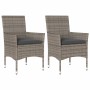 Sillones de jardín con cojines 2 uds ratán sintético gris de , Sillas de jardín - Ref: Foro24-368111, Precio: 117,78 €, Descu...