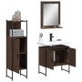 Set de muebles de baño 3 pzas madera contrachapada roble marrón de , Muebles de baño - Ref: Foro24-3214348, Precio: 140,76 €,...