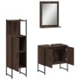 Set de muebles de baño 3 pzas madera contrachapada roble marrón de , Muebles de baño - Ref: Foro24-3214348, Precio: 140,76 €,...