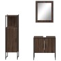 Set de muebles de baño 3 pzas madera contrachapada roble marrón de , Muebles de baño - Ref: Foro24-3214348, Precio: 140,76 €,...