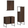 Set de muebles de baño 3 pzas madera contrachapada roble marrón de , Muebles de baño - Ref: Foro24-3214348, Precio: 140,76 €,...