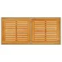 Mesa de jardín superficie de madera ratán PE beige 115x54x74 cm de , Mesas de jardín - Ref: Foro24-365078, Precio: 87,30 €, D...