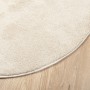 Alfombra de pelo corto OVIEDO beige Ø 120 cm de , Alfombras - Ref: Foro24-375501, Precio: 54,62 €, Descuento: %