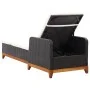 Sonnenliege aus synthetischem Rattan und massivem schwarzem Akazienholz von vidaXL, Liegen - Ref: Foro24-46012, Preis: 177,92...