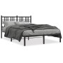 Estructura de cama con cabecero metal negro 120x200 cm de , Camas y somieres - Ref: Foro24-376322, Precio: 107,47 €, Descuent...