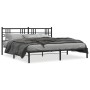 Estructura de cama con cabecero metal negro 183x213 cm de , Camas y somieres - Ref: Foro24-376329, Precio: 103,70 €, Descuent...