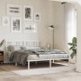 Estructura de cama con cabecero metal blanca 160x200 cm de , Camas y somieres - Ref: Foro24-376376, Precio: 115,58 €, Descuen...