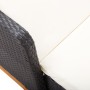 Tumbona de ratán sintético y madera maciza de acacia negro de vidaXL, Tumbonas - Ref: Foro24-46012, Precio: 181,57 €, Descuen...