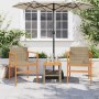 Sillas de jardín 2 uds madera maciza y ratán sintético beige de , Sillas de jardín - Ref: Foro24-368710, Precio: 110,21 €, De...