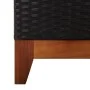 Sonnenliege aus synthetischem Rattan und massivem schwarzem Akazienholz von vidaXL, Liegen - Ref: Foro24-46012, Preis: 177,92...