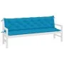 Cojines de banco de jardín 2 uds azul claro 200x50x7 cm de , Cojines para sillas y sofás - Ref: Foro24-361739, Precio: 57,11 ...