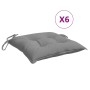 Cojines de silla de jardín 6 uds tela Oxford gris 50x50x7 cm de , Cojines para sillas y sofás - Ref: Foro24-361512, Precio: 4...
