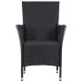 Juego de comedor de jardín 5 piezas ratán sintético negro de vidaXL, Conjuntos de jardín - Ref: Foro24-45978, Precio: 366,61 ...
