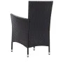 Juego de comedor de jardín 5 piezas ratán sintético negro de vidaXL, Conjuntos de jardín - Ref: Foro24-45978, Precio: 366,61 ...