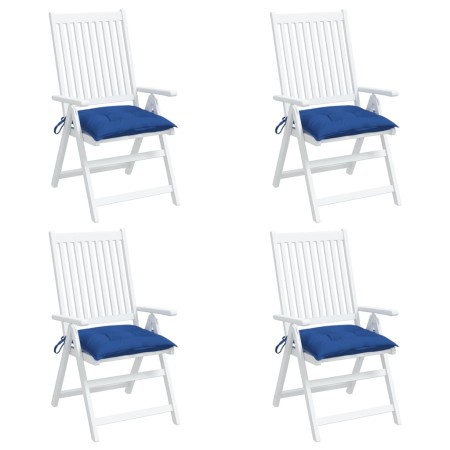Cojines de palets de jardín 4 uds tela Oxford azul 50x50x7 cm de , Cojines para sillas y sofás - Ref: Foro24-361538, Precio: ...