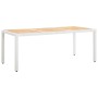 Conjunto de comedor de jardín 9 piezas ratán sintético blanco de vidaXL, Conjuntos de jardín - Ref: Foro24-45980, Precio: 586...