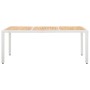 Conjunto de comedor de jardín 9 piezas ratán sintético blanco de vidaXL, Conjuntos de jardín - Ref: Foro24-45980, Precio: 586...