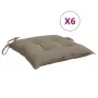 Cojines de palets de jardín 6 uds tela Oxford taupé 50x50x7 cm de , Cojines para sillas y sofás - Ref: Foro24-361533, Precio:...