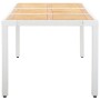Conjunto de comedor de jardín 9 piezas ratán sintético blanco de vidaXL, Conjuntos de jardín - Ref: Foro24-45980, Precio: 586...