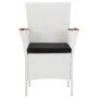 Conjunto de comedor de jardín 9 piezas ratán sintético blanco de vidaXL, Conjuntos de jardín - Ref: Foro24-45980, Precio: 581...