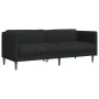 3-Sitzer-Sofa aus schwarzem Stoff von , Sofas - Ref: Foro24-372615, Preis: 231,17 €, Rabatt: %