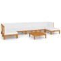 Juego muebles de jardín y cojines 8 pzas madera maciza acacia de vidaXL, Conjuntos de jardín - Ref: Foro24-3058150, Precio: 9...