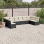 Set de sofás de jardín 10 pzas cojines ratán sintético negro de , Conjuntos de jardín - Ref: Foro24-3249925, Precio: 551,82 €...