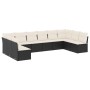 Set de sofás de jardín 10 pzas cojines ratán sintético negro de , Conjuntos de jardín - Ref: Foro24-3249925, Precio: 551,82 €...